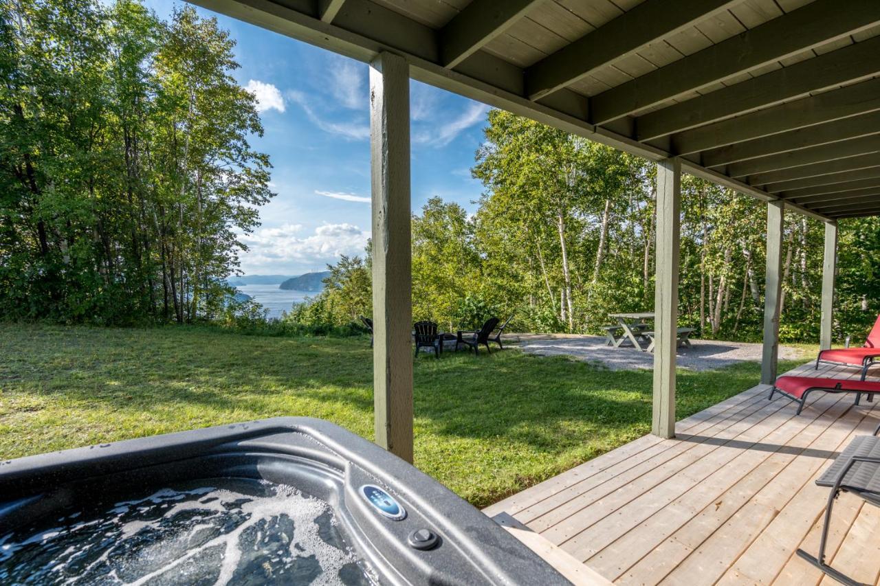 Montfjord - Chalets, Spa Et Vue - Chantafjord #2 Sacre-Coeur 외부 사진